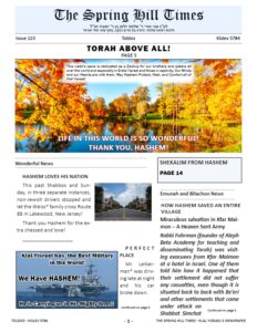 The Spring Hill Times Issue 123 Parshas Toldos 5784-thumbnail