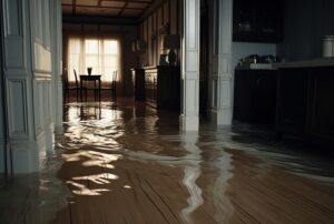 water-was-pouring-wooden-floor-room-style-familiar-domestic-scenes