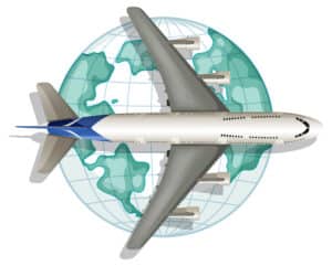 Global Air Travel Illustration