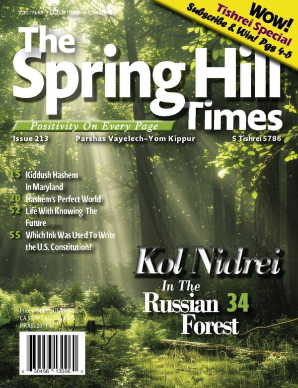 The Spring Hill Times Issue 213 Vayelech - Yom Kippur 5786